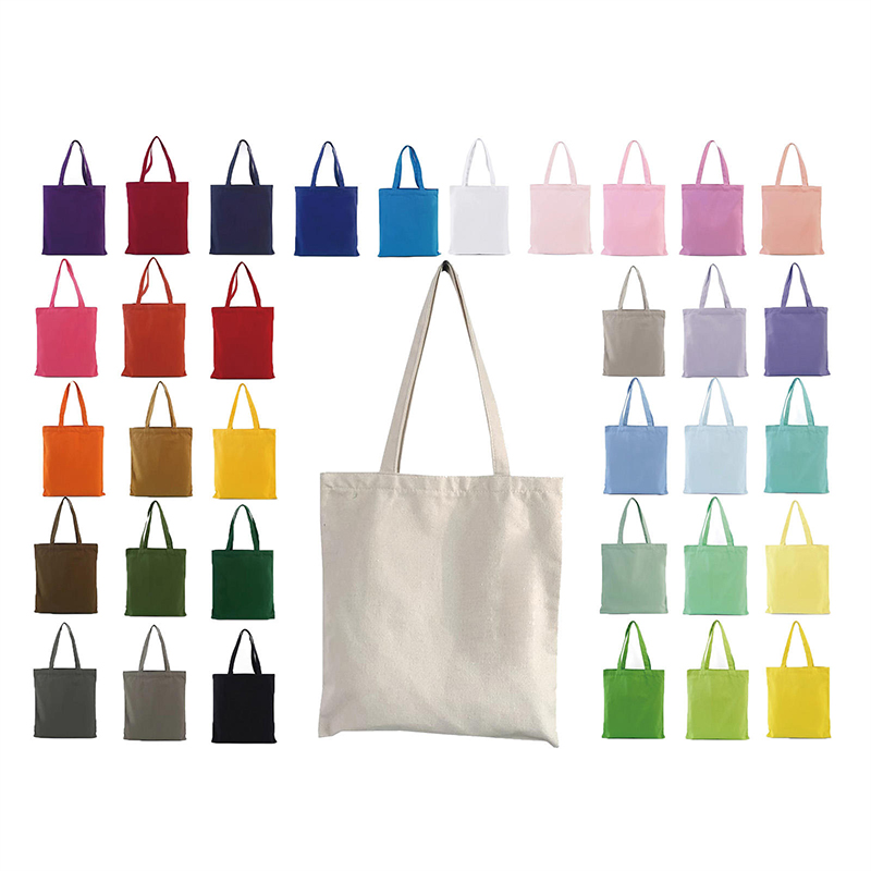 custom canvas tote bag Duō zhǒng yánsè 4 multiple colors cotton shopping bag