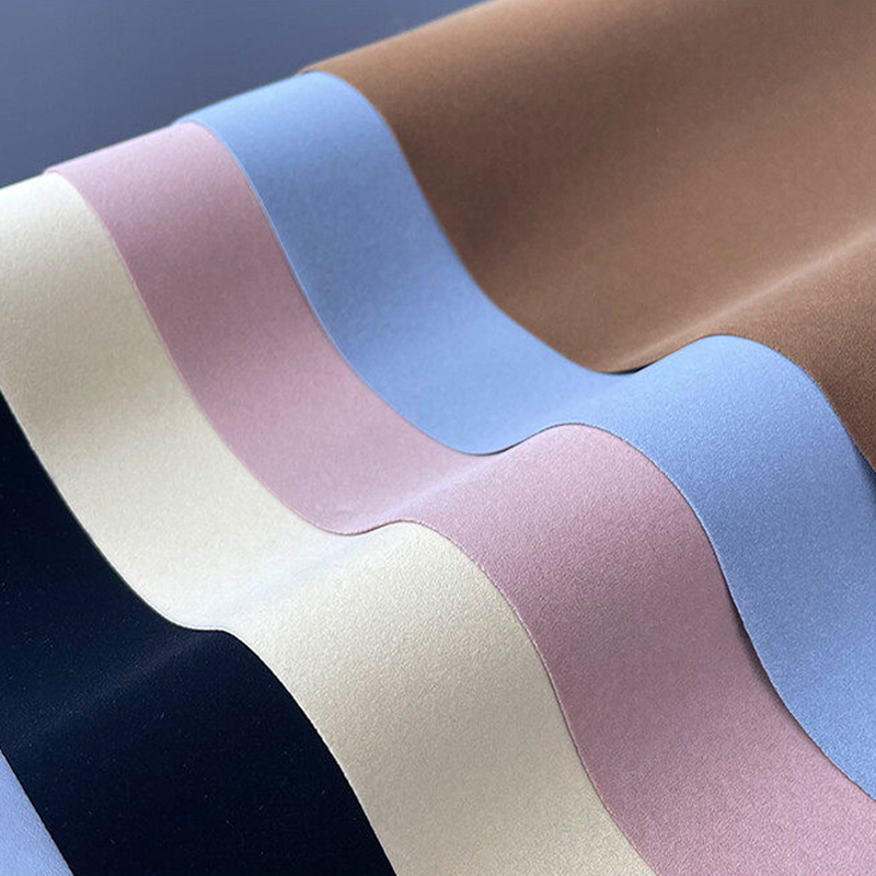 Multicolor flocked heat transfer film sheets, soft velvet flock HTV swatch