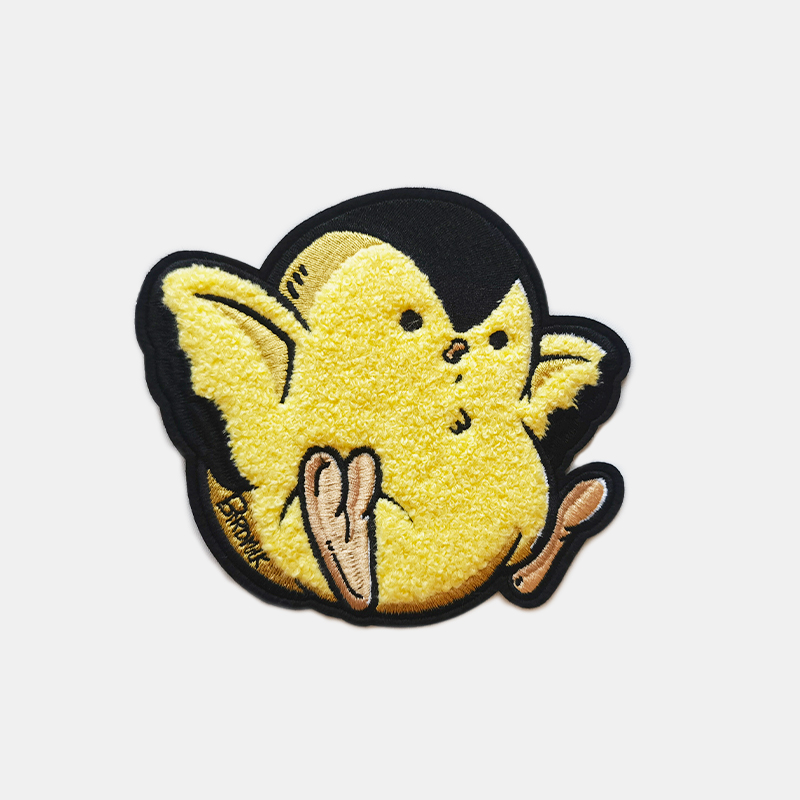 cartoon custom chenille embroidery patch iron on badge