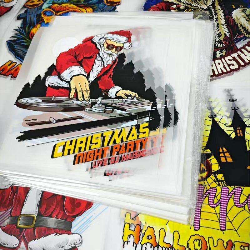 Stacked Christmas DTF heat transfer sheets factory bulk supply