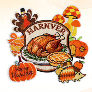 Custom Thanksgiving Embroidered Patches